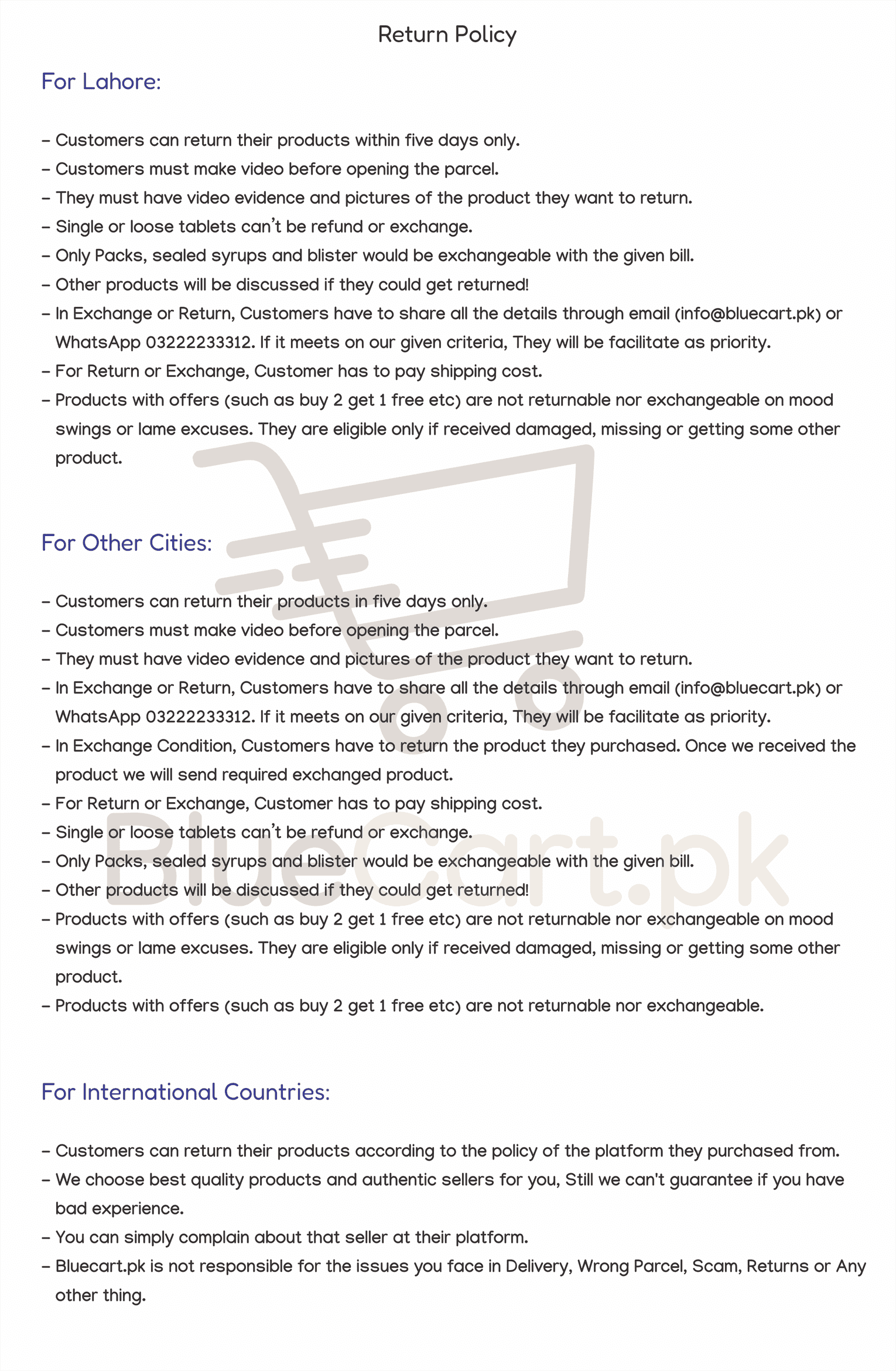 Return Policy of Silkera